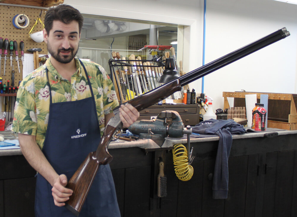 Krieghoff Shop Apron, Navy Blue