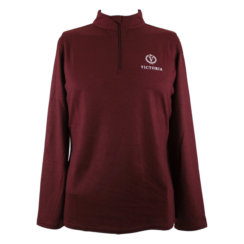 Victoria Ladies’ “Matthews” 1/2 Zip Jacket, Merlot