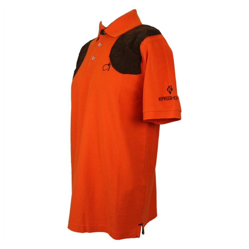 “Hubert” Cotton Polo Shirt by Club Interchasse, Orange
